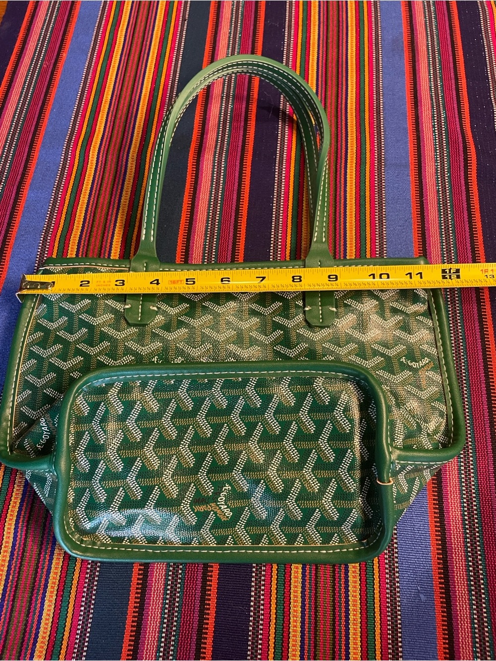Green Mini Anjou Dupe Tote - Picture 9 of 11